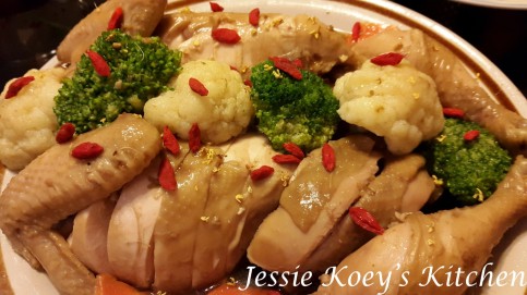Kampong Chicken in Rose Wine and Osmanthus Marinade